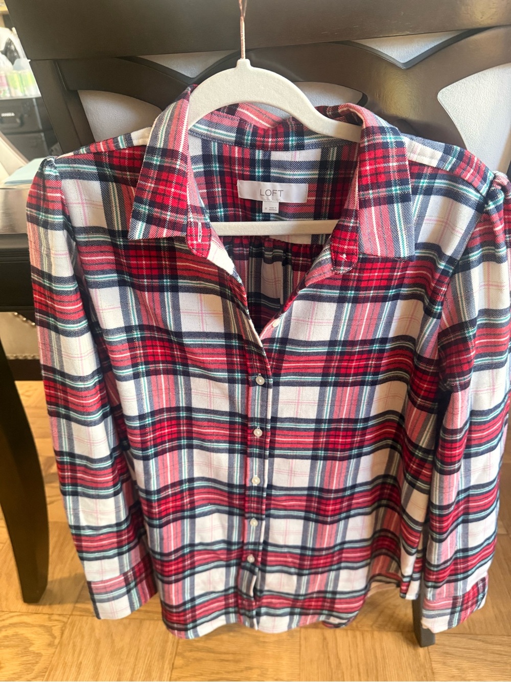 LOFT Multicolor Flannel Shirt